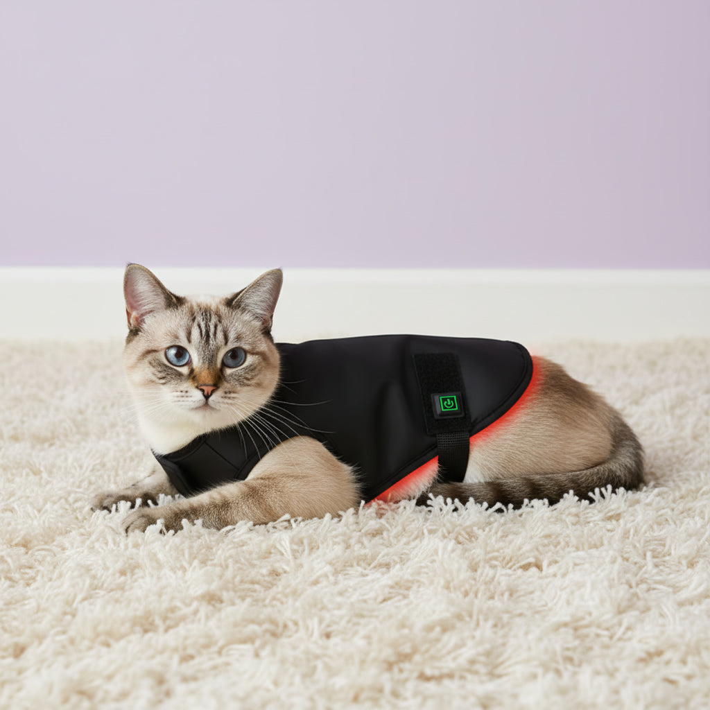 Manteau infrarouge noir — Thérapie thermique pour chiens et chats